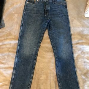 Gap high rise jeans.